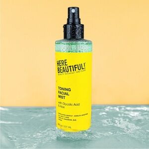 Here Beautiful! Toning Facial Mist with Aloe and Gycolic Acid NWT